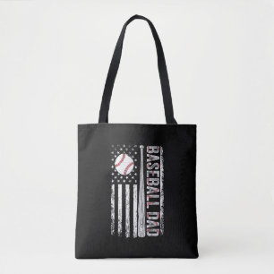 Baseball-Vater Amerikanische Flagge Patriotischer  Tasche