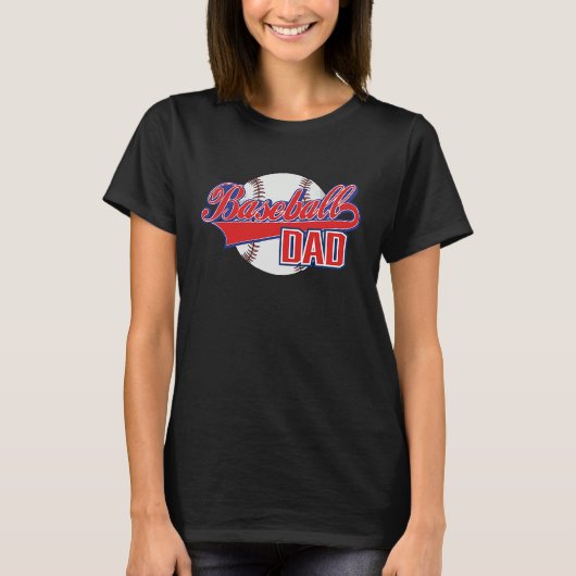 Baseball-Vater Baseballtrainer T-Shirt (Vorderseite)