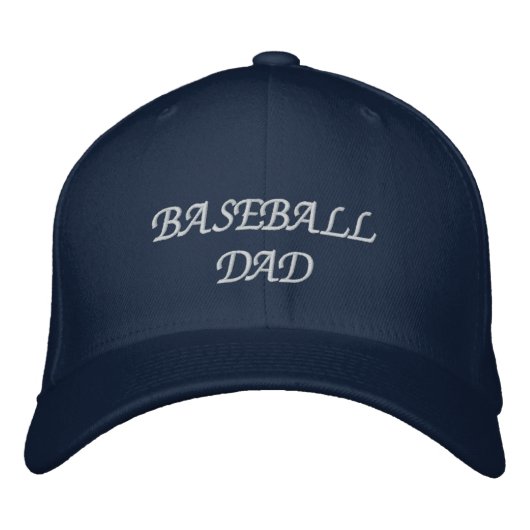 Baseball-Vater Bestickte Baseballkappe (Vorderseite)