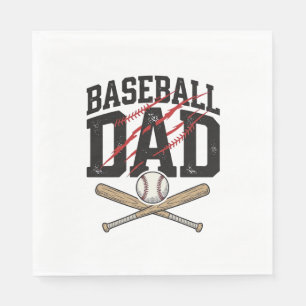 Baseball-Vater-Distressed-Vintage-Gravur-Shirt De Serviette