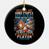 Baseball-Vater einige Leute müssen warten Keramik Ornament (Hinten)