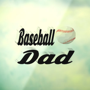 Baseball-Vater Fensteraufkleber