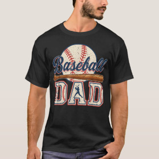 Baseball-Vater Frohen Vatertag Für Männer Ehefrau T-Shirt