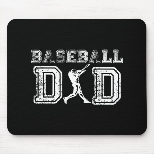 Baseball Vater Fun Vathers Day Geschenk für Daddy Mousepad (Vorne)