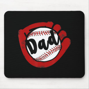 Baseball-Vater für Baseball-Softball-Mama Mousepad