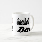 Baseball Vater Halbtext Kaffee Tasse (VorderseiteRechts)