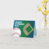 Baseball Vater Happy Vatertag Karte (Gelbe Blume)