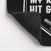 Baseball-Vater - Ich unterrichte meine Kinder, um  Mousepad (Ecke)