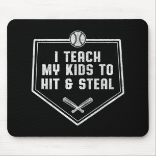 Baseball-Vater - Ich unterrichte meine Kinder, um  Mousepad