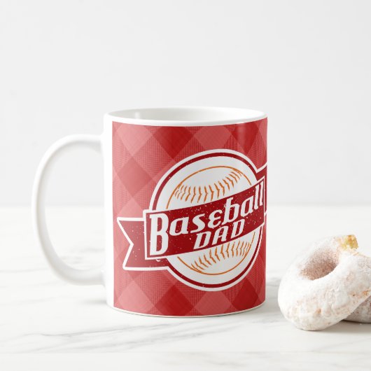 Baseball-Vater-Kaffeecup Kaffeetasse (Mit Donut)