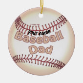 Baseball-Vater Keramik Ornament (Vorne)