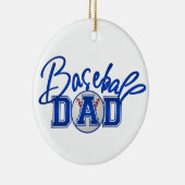Baseball-Vater Keramikornament (Rechts)