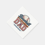Baseball-Vater - klassisch Serviette (Ecke)