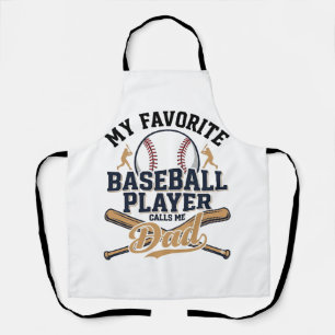 Baseball-Vater Lieblingsspieler Vintage-Shirt-Desi Schürze