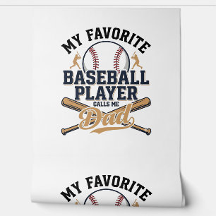Baseball-Vater Lieblingsspieler Vintage-Shirt-Desi Tapete