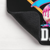 Baseball-Vater Lustiger Vatertag Eis-Drip Mousepad (Ecke)