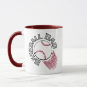 Baseball-Vater mit Schwarz und Rot Tasse (Links)