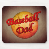 Baseball-Vater Mousepad (Vorne)