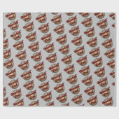 Baseball-Vater Niedlich Geschenkpapier (Flach)