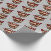 Baseball-Vater Niedlich Geschenkpapier (Ecke)