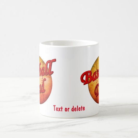 Baseball-Vater Niedlich Personalisiert Kaffeetasse (Mittel)