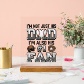 Baseball-Vater Nummer 1 Fan Vintage-Shirt-Design_1 Acrylschild (Hochzeit)