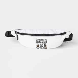 Baseball-Vater Nummer 1 Fan Vintage-Shirt-Design_1 Bauchtasche
