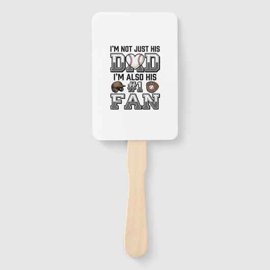 Baseball-Vater Nummer 1 Fan Vintage-Shirt-Design_1 Fächer (Vorderseite)