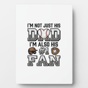 Baseball-Vater Nummer 1 Fan Vintage-Shirt-Design_1 Fotoplatte