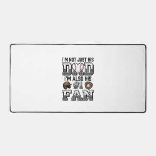Baseball-Vater Nummer 1 Fan Vintage-Shirt-Design_1 Schreibtischunterlage