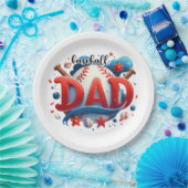 Baseball-Vater Pappteller (Party)