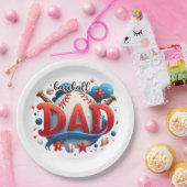 Baseball-Vater Pappteller (Party)