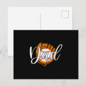 Baseball-Vater Postkarte (Vorne/Hinten)