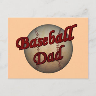 Baseball-Vater-Postkarte Postkarte