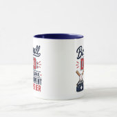 Baseball-Vater Profi-Ausrüstungsträger Lustig  Tasse (Zentrum)