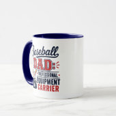 Baseball-Vater Profi-Ausrüstungsträger Lustig  Tasse (Vorderseite Links)