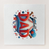 Baseball-Vater Puzzle (Horizontal)