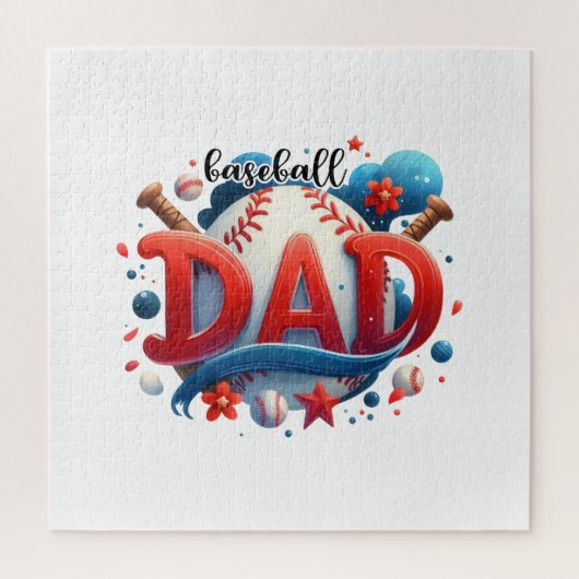 Baseball-Vater Puzzle (Vertikal)