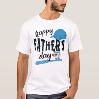 Baseball Vater Shirt - Glückliches Vatertagsgesche