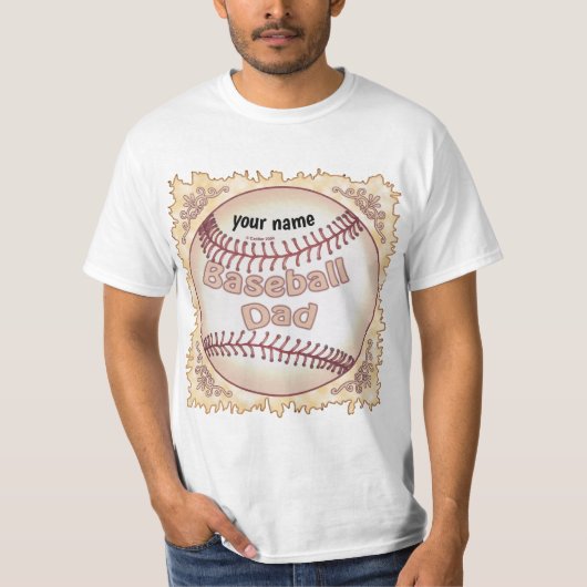 Baseball-Vater T-Shirt (Vorderseite)