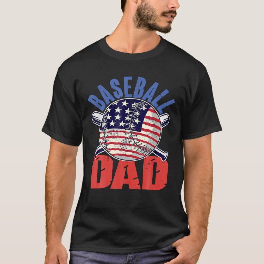 Baseball-Vater T-Shirt (Vorderseite)