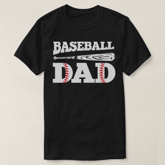 Baseball-Vater T-Shirt (Design vorne)