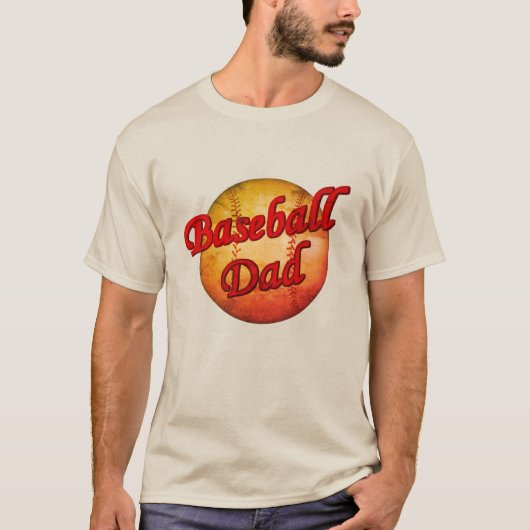 Baseball-Vater T-Shirt (Vorderseite)