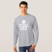 Baseball Vater T - Shirt Benutzerdefiniertes Baseb (Vorne ganz)