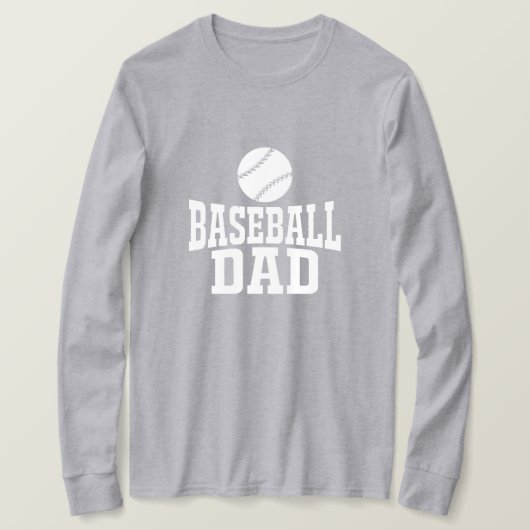 Baseball Vater T - Shirt Benutzerdefiniertes Baseb (Design vorne)