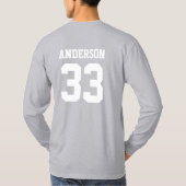 Baseball Vater T - Shirt Benutzerdefiniertes Baseb (Rückseite)