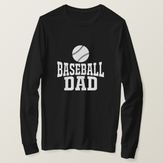 Baseball Vater T - Shirt Benutzerdefiniertes Baseb (Design vorne)