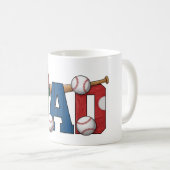 Baseball Vater Tasse - Perfektes Geschenk für spor (VorderseiteRechts)