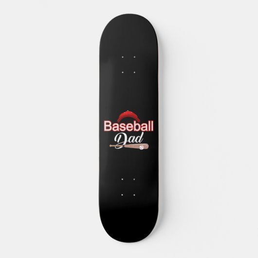 Baseball-Vater | Trendy Mens Baseball Vathers Day Skateboard (Vorderseite)