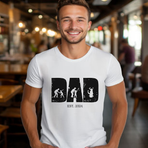 Baseball VATER und Child EST. Benutzerdefiniertes  T-Shirt